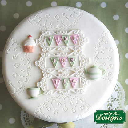 Bunting Alphabet Silicone Mould