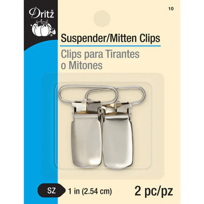 Dritz Pinces de Bretelles/Mitaines 1", 2 pièces, Nickel