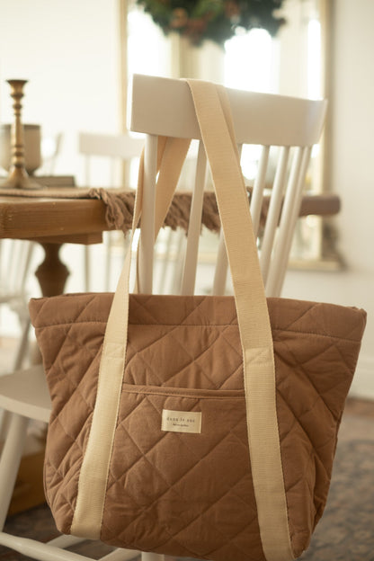 Quilted everyday tote