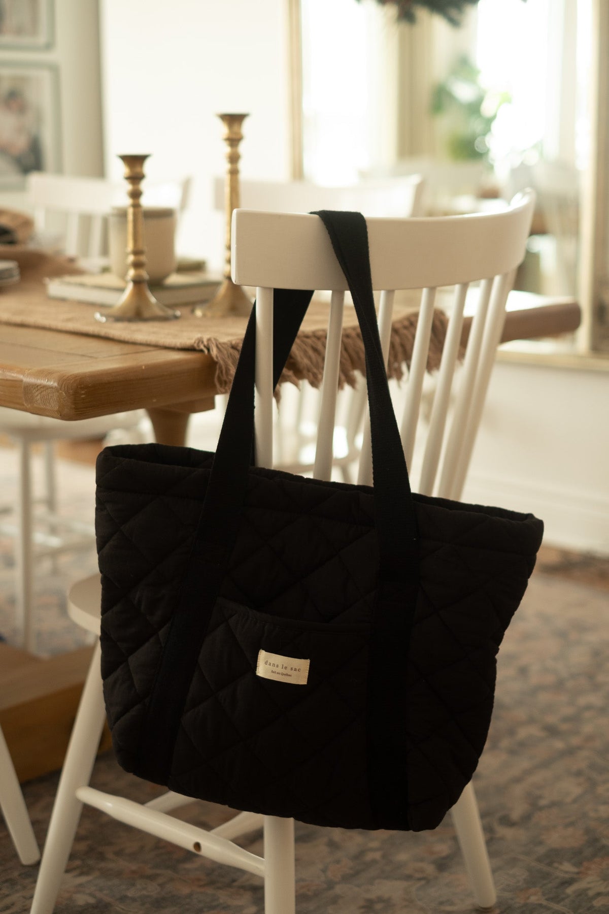 Quilted everyday tote