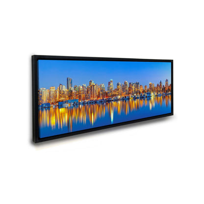 Downtown Vancouver at sunset- Skyline Wall Art
