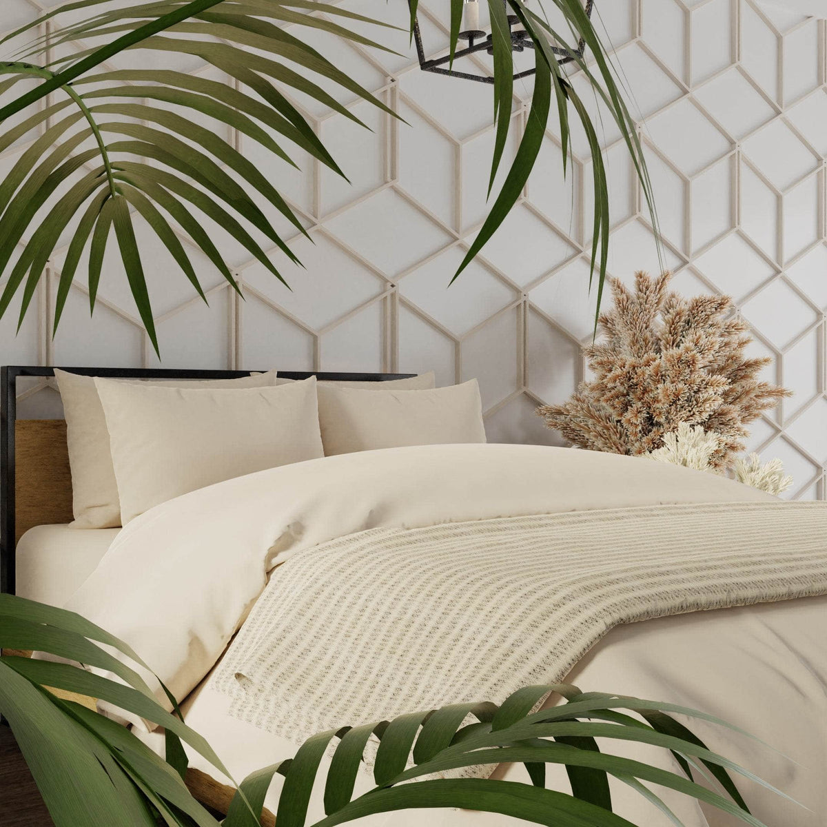 Lot de taies d'oreiller essentielles en percale de coton biologique