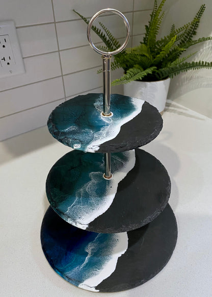 Slate Tiered Serving Platter