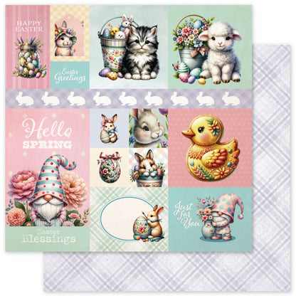 Collection de papiers 6x6 Pâques l'essentiel 34110