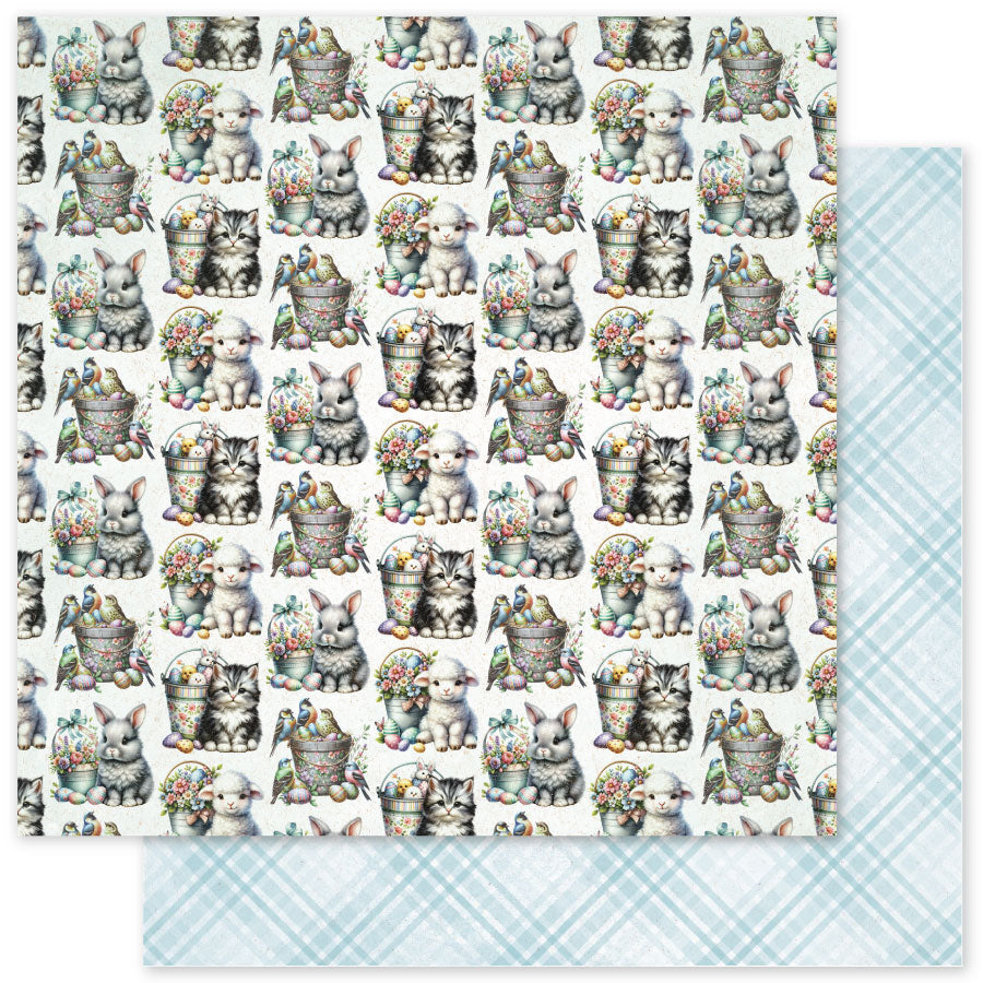 Bloc de papiers « Motifs de Pâques » 6x6 (15,2x15,2 cm) – Réf. 34158