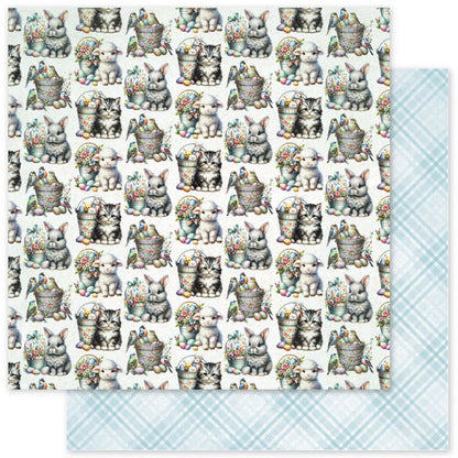 Bloc de papiers « Motifs de Pâques » 6x6 (15,2x15,2 cm) – Réf. 34158