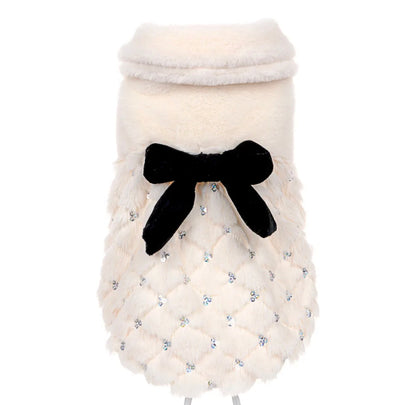 Winter Wonderland Fur Dog Coat | Warm Winter Dog Outerwear