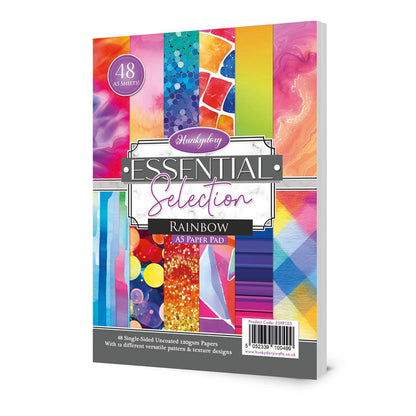 Bloc de papier Hunkydory Essential Selection - Arc-en-ciel