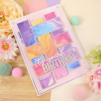 Bloc de papier Hunkydory Essential Selection - Arc-en-ciel