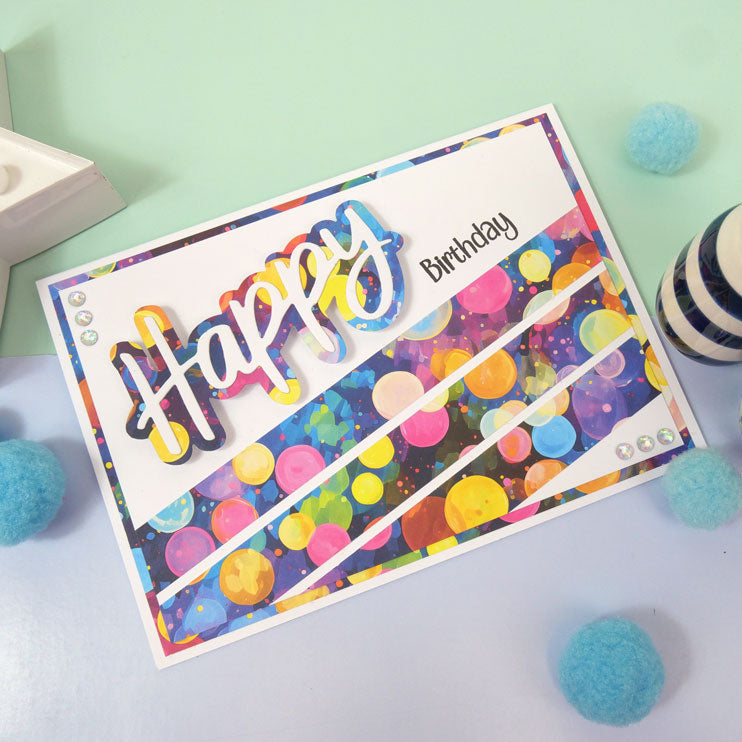 Bloc de papier Hunkydory Essential Selection - Arc-en-ciel