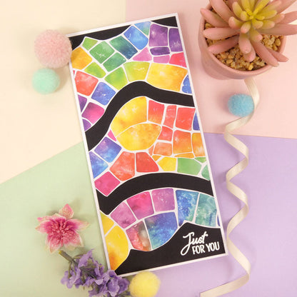 Bloc de papier Hunkydory Essential Selection - Arc-en-ciel