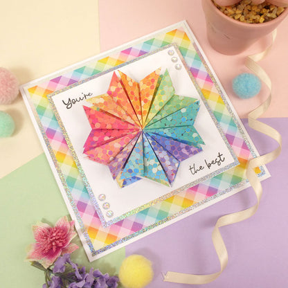 Bloc de papier Hunkydory Essential Selection - Arc-en-ciel