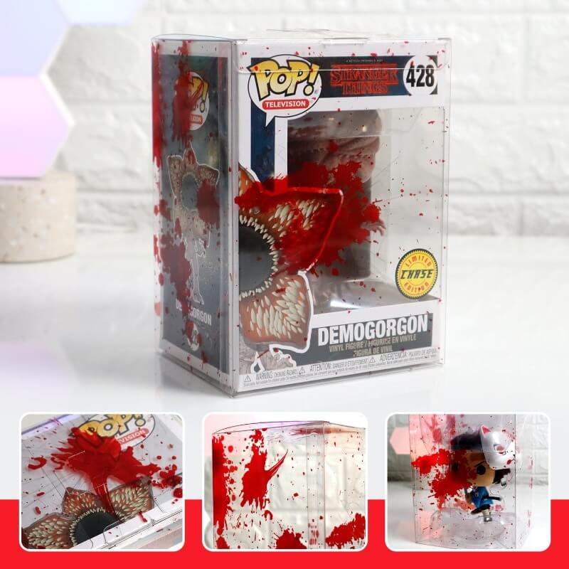Funko Pop 4 Inches - Red Blood with Bullet Holes - EVORETRO PET Protector 0.40MM - Pack of 10