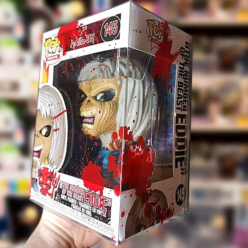 Funko Pop 4 Inches - Red Blood with Bullet Holes - EVORETRO PET Protector 0.40MM - Pack of 10