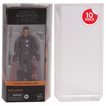 EVORETRO Étui de protection pour figurines articulées Star Wars Black Series standards avec coins inclinés - PET 0,35 MM - Paquet de 10