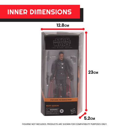 EVORETRO Étui de protection pour figurines articulées Star Wars Black Series standards avec coins inclinés - PET 0,35 MM - Paquet de 10