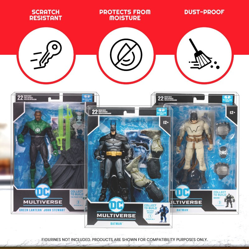 DC Multiverse McFarlane Toys 7" EVORETRO PET Étui pour figurine articulée - Lot de 10