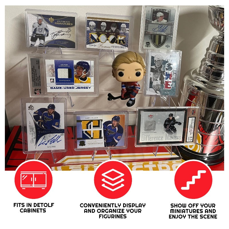 Présentoirs en Acrylique EVORETRO pour Funko Pops et Figurines d'Action de 6 Pouces - RS9 Étagère de Pouces