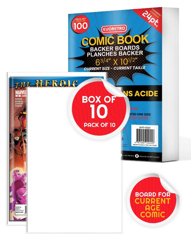 Planches de protection pour bandes dessinées format Comic (24PT)
