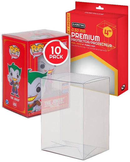 EVORETRO PREMIUM Funko Pop Plastic Protector for 4 Inch 0.50MM
