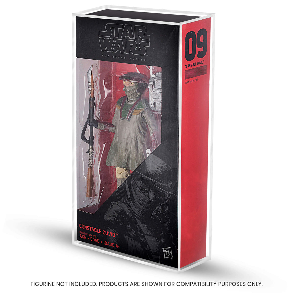 Boîtier en acrylique pour figurines Hasbro Star Wars Black Series de 6" - Lot de 2