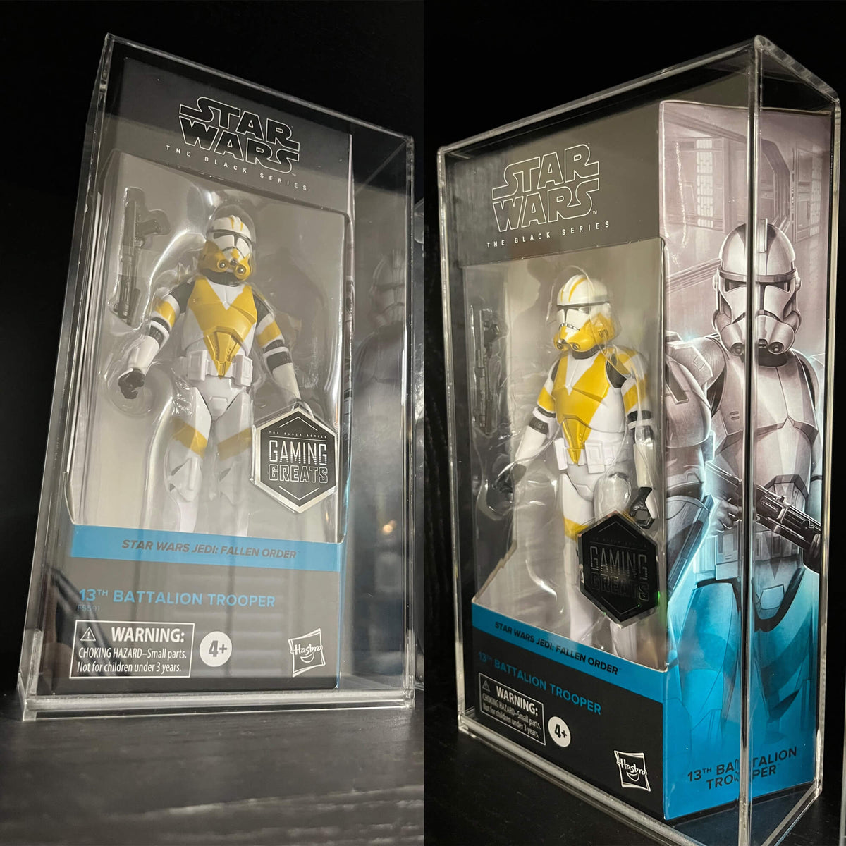 Boîtier en acrylique pour figurines Hasbro Star Wars Black Series de 6" - Lot de 2