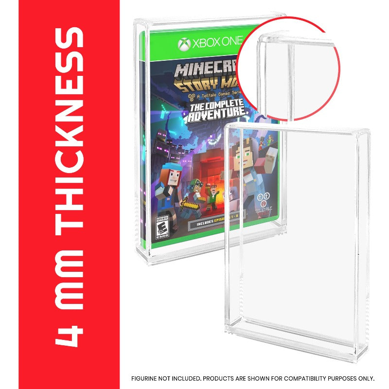 EVORETRO Protection en acrylique pour boîtes de jeux vidéo Sony PS3 PS4, Blu-Ray, XBOX1 - Lot de 2