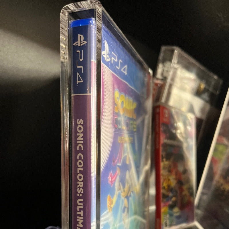 EVORETRO Protection en acrylique pour boîtes de jeux vidéo Sony PS3 PS4, Blu-Ray, XBOX1 - Lot de 2