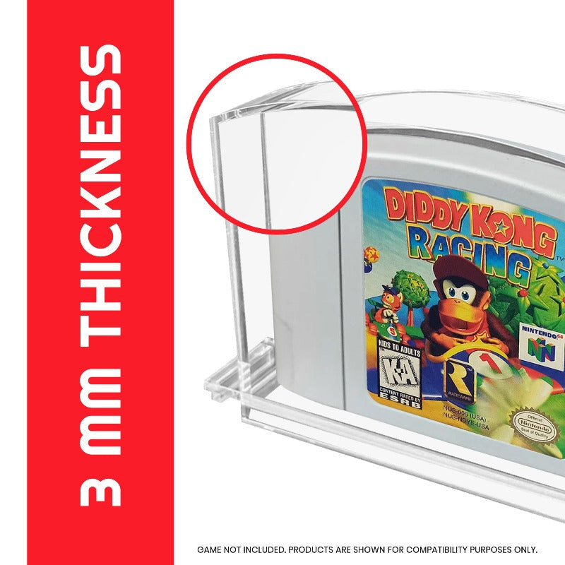 Acrylic Case for N64 Nintendo 64 Cartridge pack of 2