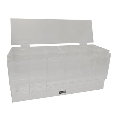 Présentoir en acrylique EVORETRO pour les packs distributeurs de boosters – Présentoir de comptoir avec étagère supérieure
