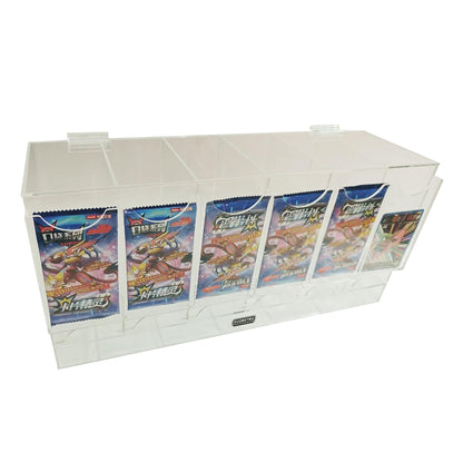 Présentoir en acrylique EVORETRO pour les packs distributeurs de boosters – Présentoir de comptoir avec étagère supérieure