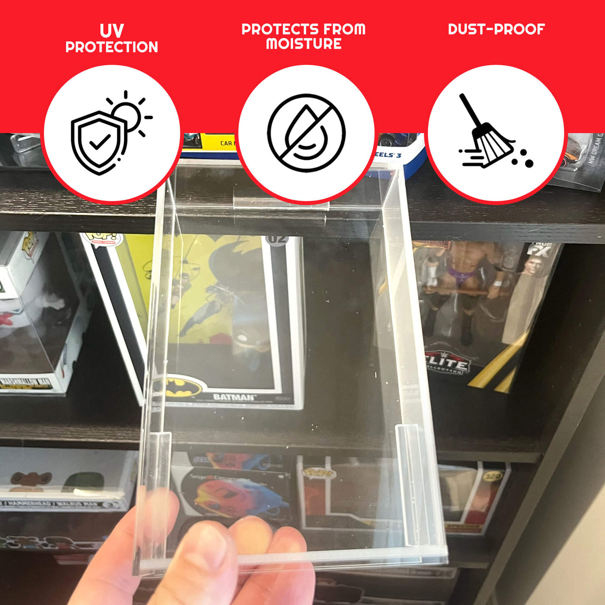 EVORETRO Acrylic Hot Wheels Mainline Protectors - 2 Pack