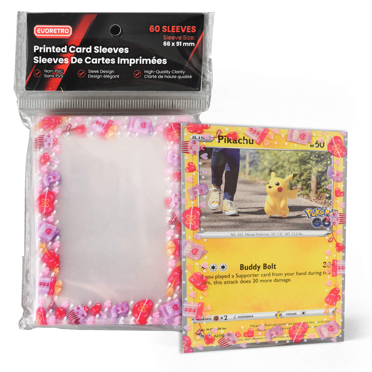 EVORETRO Printed TCG Card Sleeves – Themed Designs for Pokémon, MTG & More