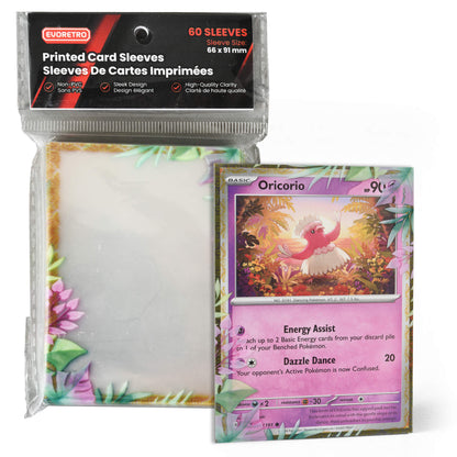 EVORETRO Printed TCG Card Sleeves – Themed Designs for Pokémon, MTG & More