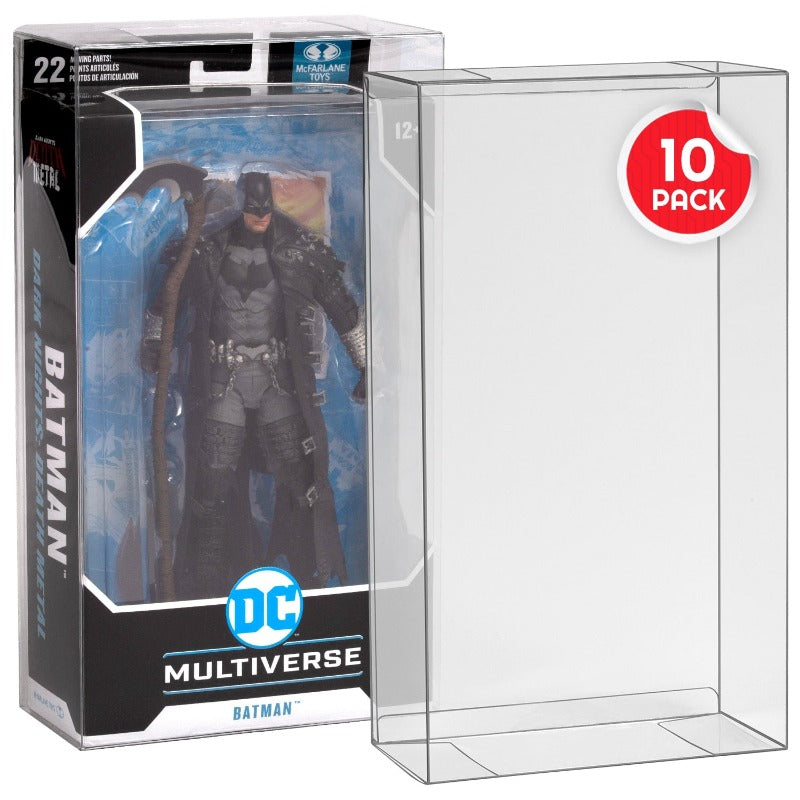 DC Multiverse McFarlane Regular (Batman Beyond - Black Box) & Mirrorverse (Box) EVORETRO PET Protector 0.40MM - Pack of 10