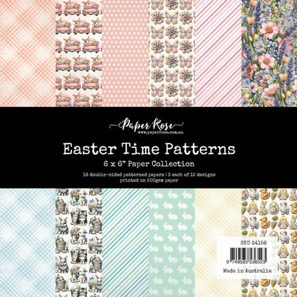 Bloc de papiers « Motifs de Pâques » 6x6 (15,2x15,2 cm) – Réf. 34158