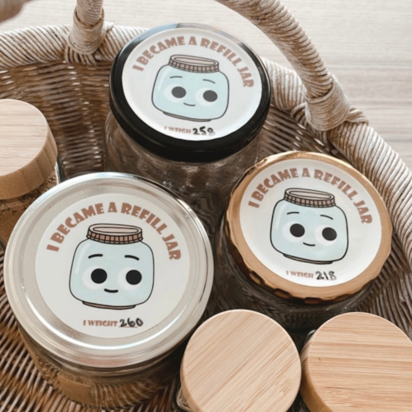 Autocollant « Je suis devenue un pot rechargeable »