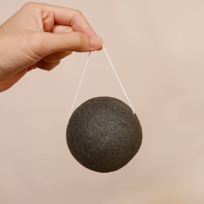 Éponge Konjac au charbon
