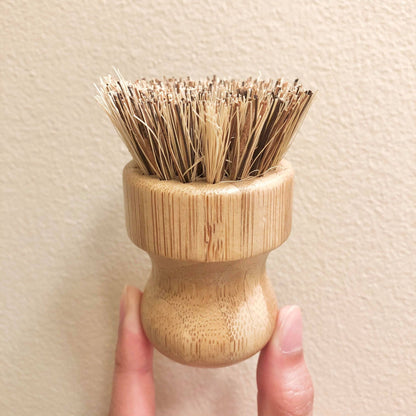 Brosse à récurer avec pommeau en bambou
