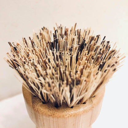 Brosse à récurer avec pommeau en bambou
