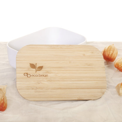 Boîte à déjeuner en bambou naturel