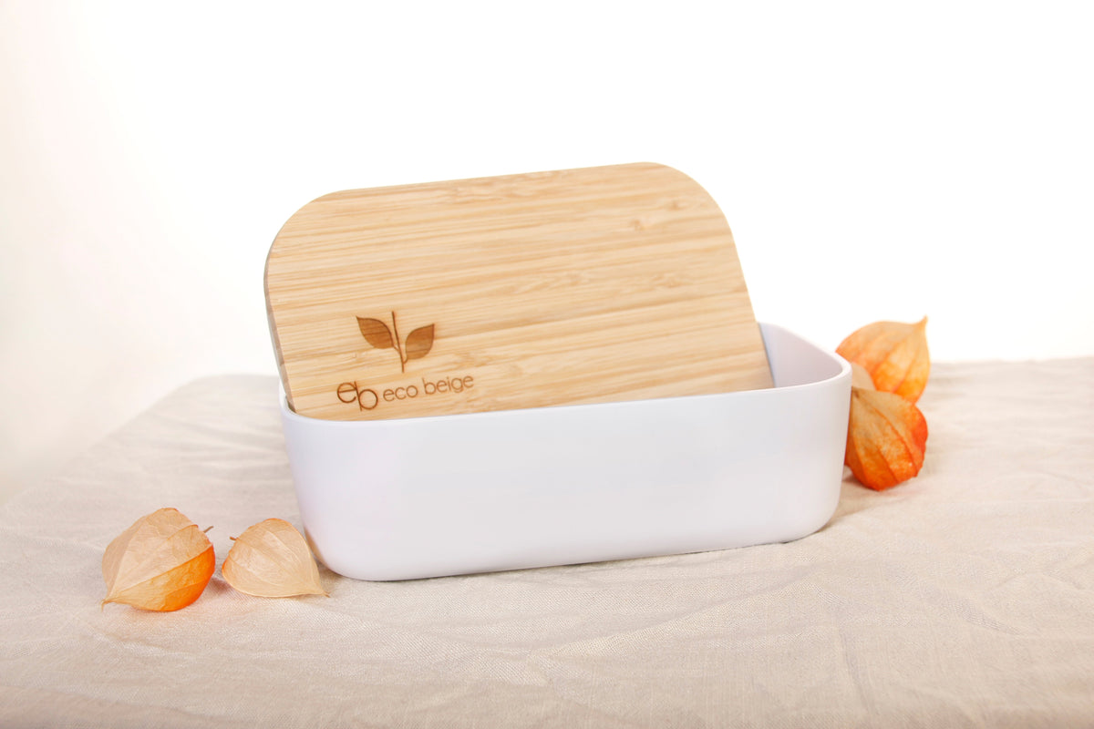 Boîte à déjeuner en bambou naturel
