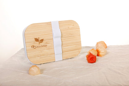 Boîte à déjeuner en bambou naturel