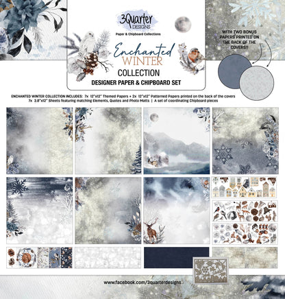 3Quarter Designs - Collection Scrapbooking - Hiver Enchanté