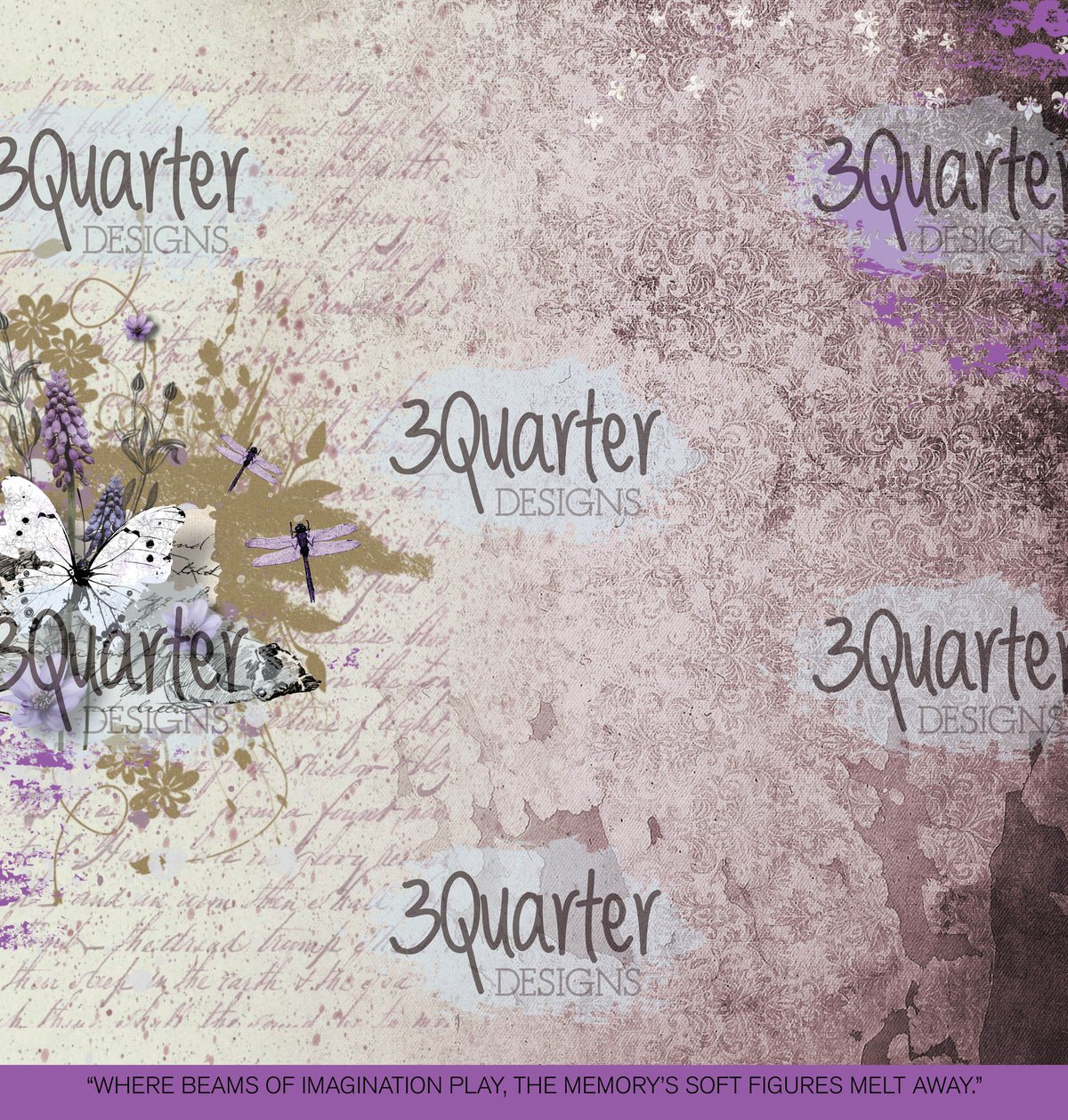3Quarter Designs - Améthyste Enchantée - Collection de Scrapbooking