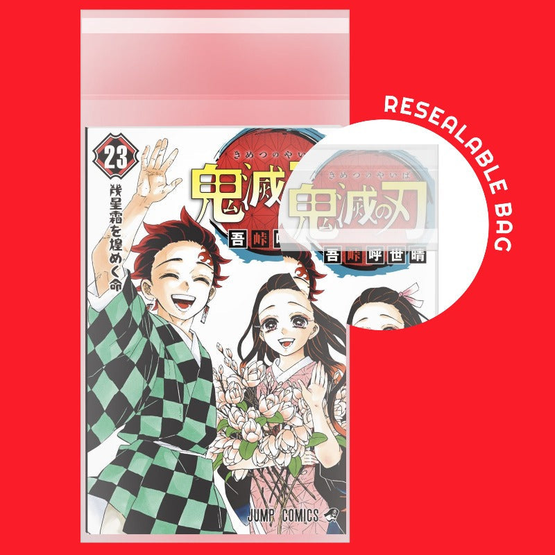 Resealable Bags for Digest, Manga comic