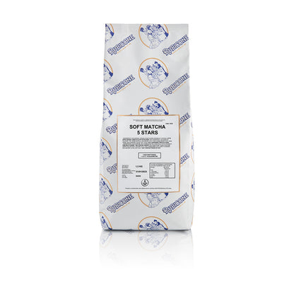 Soft Matcha 5 Stars Ready Creamy Soft Serve Mix - Complete Ready Base - Case of 8 x 1.5 KG bags - Rubicone Canada - Ships Free Within Canada on Orders Above CAD $199