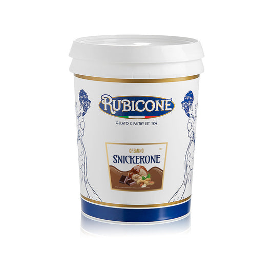 Snickerone Spreadable Filling Cream - Cremino Snickerone - 5 KG Bucket - Rubicone Canada - Ships Free Within Canada on Orders Above CAD $199