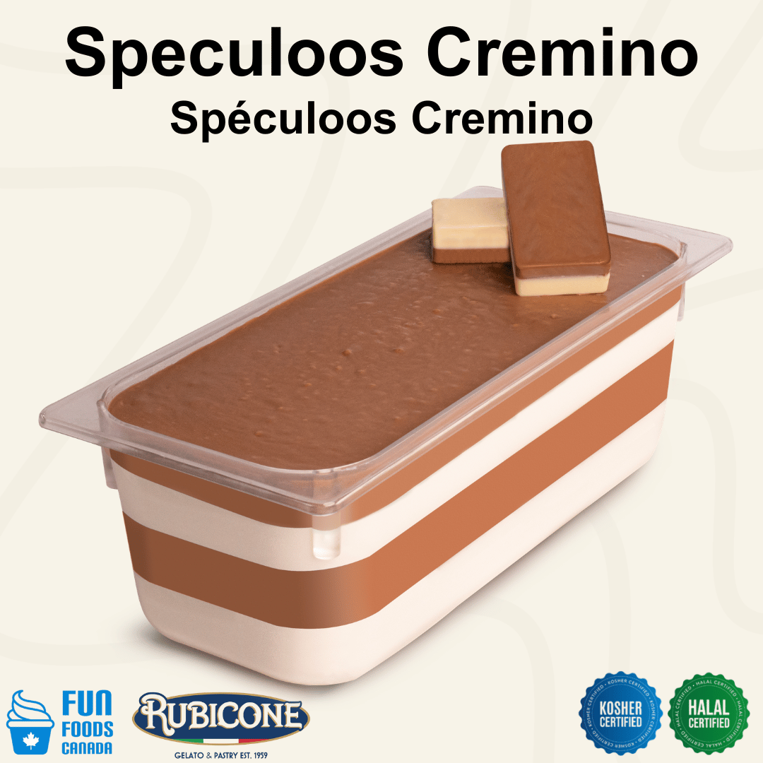 Cookie Butter Spreadable Filling Cream - Cremino Speculoos - 5 KG Bucket - Rubicone Canada - Ships Free Within Canada on Orders Above CAD $199