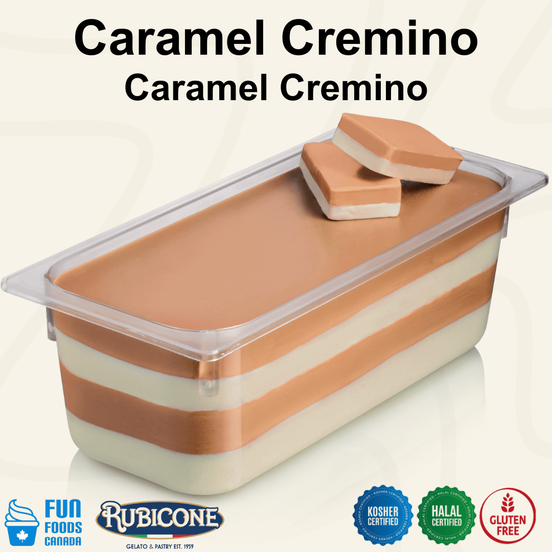 Caramel Spreadable Filling Cream - Cremino Caramel - 5 KG Bucket - Rubicone Canada - Ships Free Within Canada on Orders Above CAD $199
